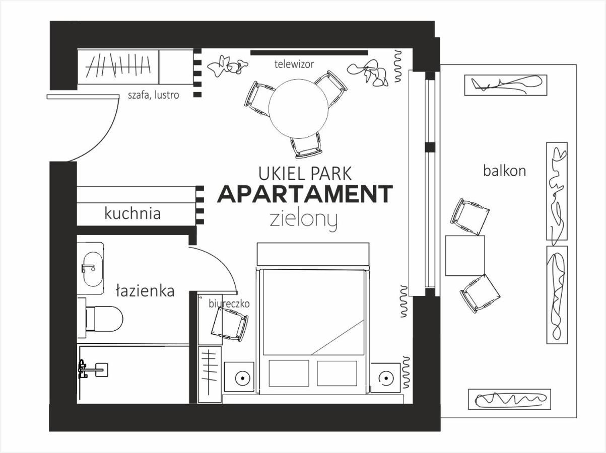 Dk Premium Ukielpark Lägenhet Olsztyn  Exteriör bild